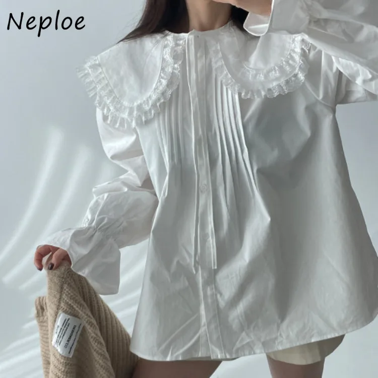 Neploe Sweet Питер Пэн с воротником и оборками, блузки Y2k, свободные блузки с длинными рукавами, Blusas Mujer, 2024, ранняя осень, новые белые рубашки для женщин
Neploe Sweet Питер Пэн с воротником и оборками, блузки Y2k, свободные блузки с длинными рукавами, Blusas Mujer, 2024, ранняя осень, новые белые рубашки для женщин