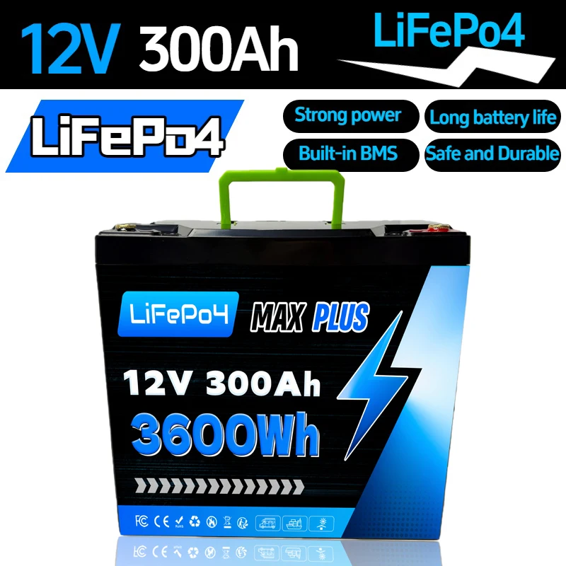 LiFePO4 12V 300Ah Battery Integrated BMS,8000+ Cycles, Designed for ️Solar Storage, Campers, Boats & Off-Grid Living Spaces
LiFePO4 12V 300Ah Battery Integrated BMS,8000+ Cycles, Designed for ️Solar Storage, Campers, Boats & Off-Grid Living Spaces