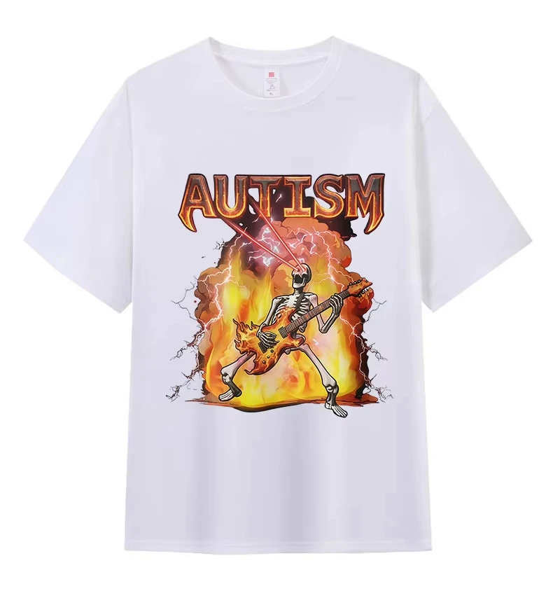 Забавная футболка с графическим принтом «Огненный скелет» для людей с аутизмом и нейродивергенцией, унисекс, в стиле ретро, оверсайз, летняя, с круглым вырезом, с коротким рукавом
Забавная футболка с графическим принтом «Огненный скелет» для людей с аутизмом и нейродивергенцией, унисекс, в стиле ретро, оверсайз, летняя, с круглым вырезом, с коротким рукавом