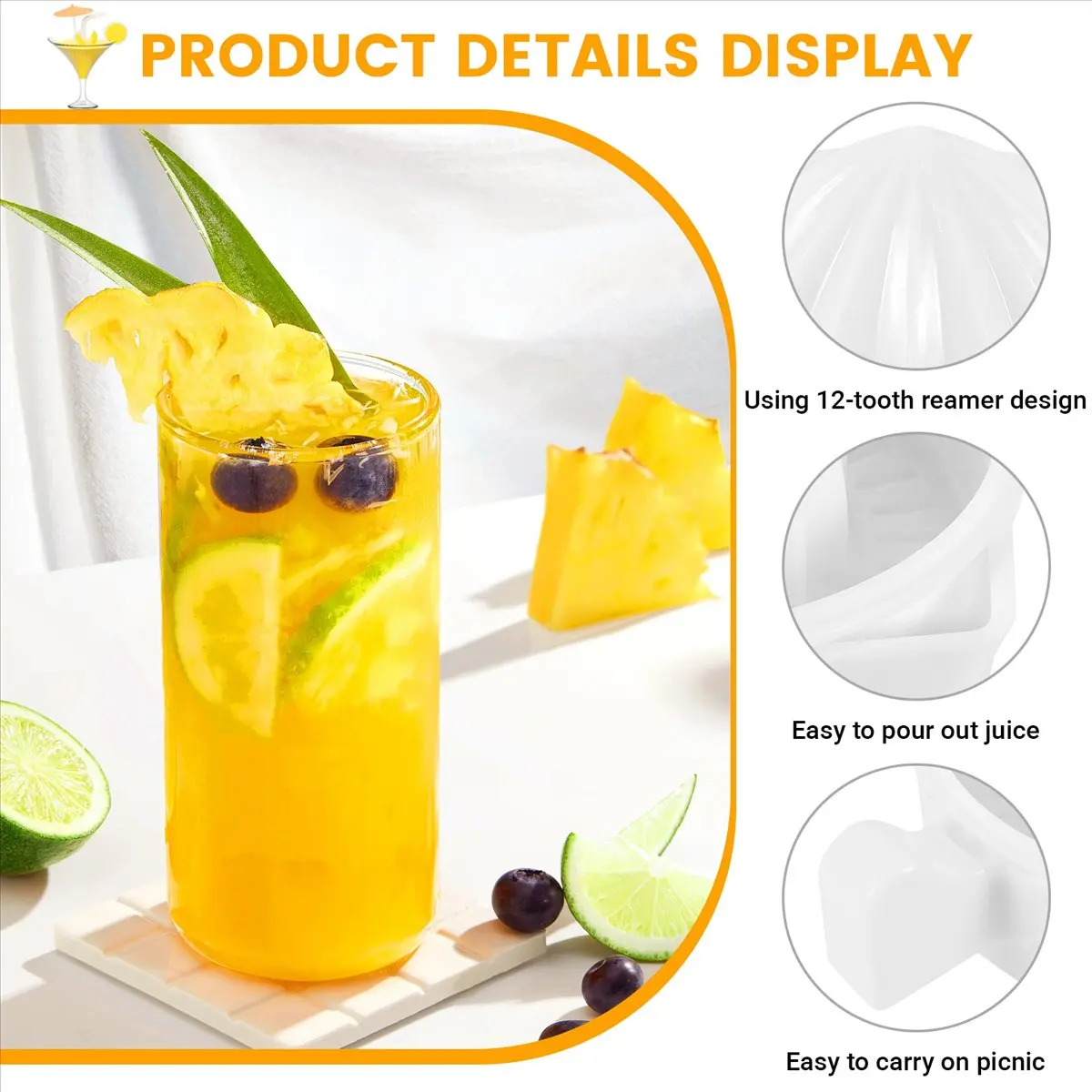 Manual Lemon Squeezer, Orange Juice Squeezer, Citrus Orange Manual Hand Juicer Lid Rotation Press An
Manual Lemon Squeezer, Orange Juice Squeezer, Citrus Orange Manual Hand Juicer Lid Rotation Press An