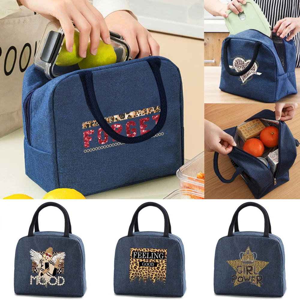 Lunch Bag New Women Work Lunch Dinner Box Kids Food Thermal Canvas Packet Insulated Cooler Bags Organizer Leopard Print Handbag
Lunch Bag New Women Work Lunch Dinner Box Kids Food Thermal Canvas Packet Insulated Cooler Bags Organizer Leopard Print Handbag