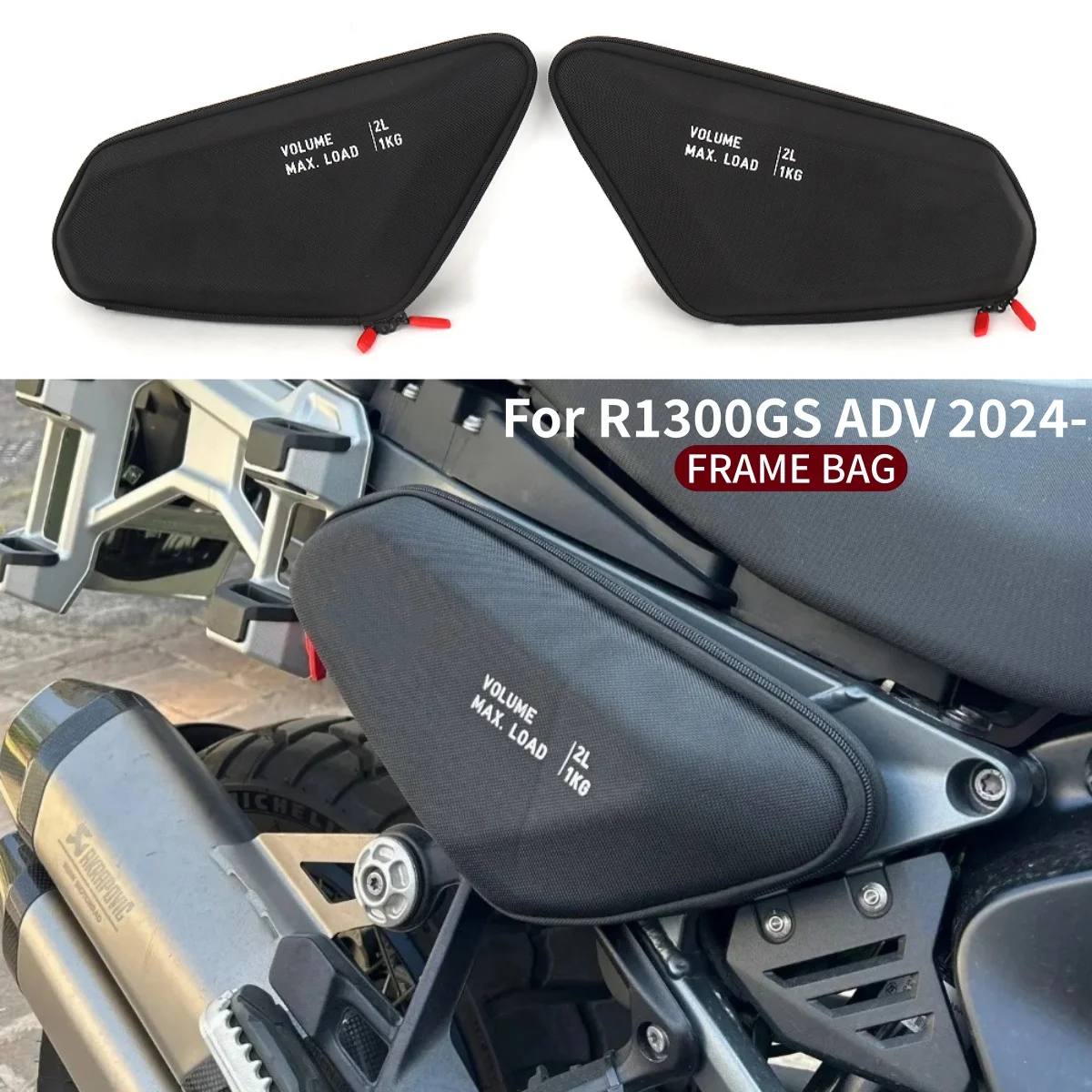 Водонепроницаемые боковые сумки для мотоциклетной рамы (левая и правая) для BMW R1300GS Adventure R 1300 GSA R1300 GS ADV 2024 2025
Водонепроницаемые боковые сумки для мотоциклетной рамы (левая и правая) для BMW R1300GS Adventure R 1300 GSA R1300 GS ADV 2024 2025