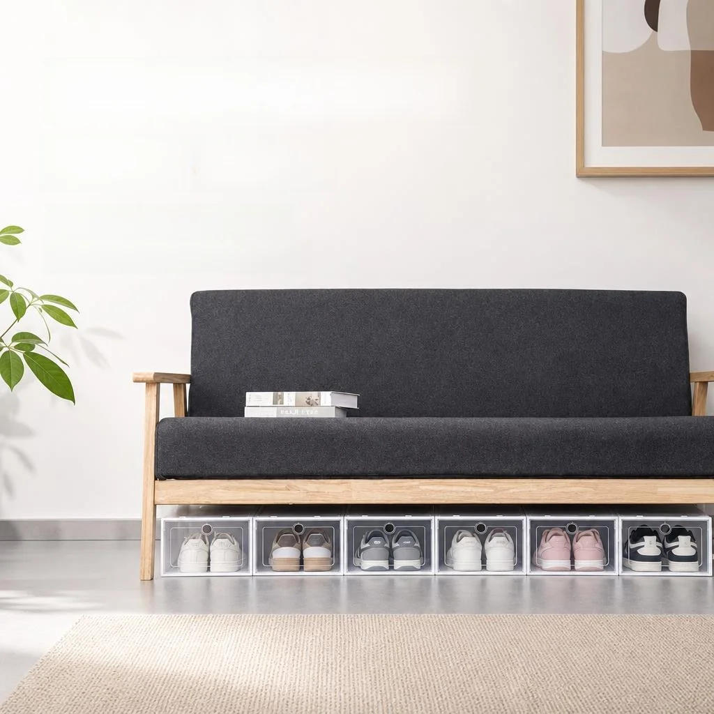 Transparent Plastic Multi-Layer Stackable Shoe Box Home Use Simple Shoe Rack Dormitory Shoe Oxidation Proof Storage Easy Shoe...
Transparent Plastic Multi-Layer Stackable Shoe Box Home Use Simple Shoe Rack Dormitory Shoe Oxidation Proof Storage Easy Shoe...