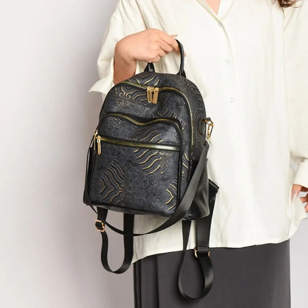 Large Capacity Women Casual Backpack Top Handle Pu Ethnic Style Shoulder Bag All-match Daypack Mini Travel Backpack Women
Large Capacity Women Casual Backpack Top Handle Pu Ethnic Style Shoulder Bag All-match Daypack Mini Travel Backpack Women