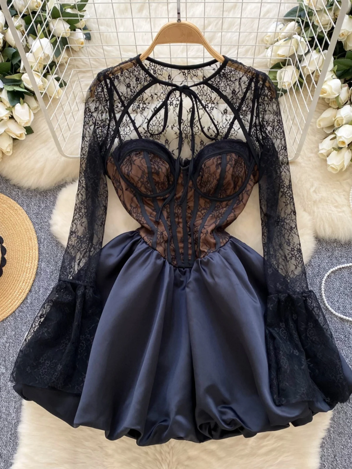 Chic Fashion ladies dresses 2025 Hotsweet Ball Gown Dress Lace long Sleeve Shawl Strapless vestidos Female Sexy Puffy Sundress
Chic Fashion ladies dresses 2025 Hotsweet Ball Gown Dress Lace long Sleeve Shawl Strapless vestidos Female Sexy Puffy Sundress