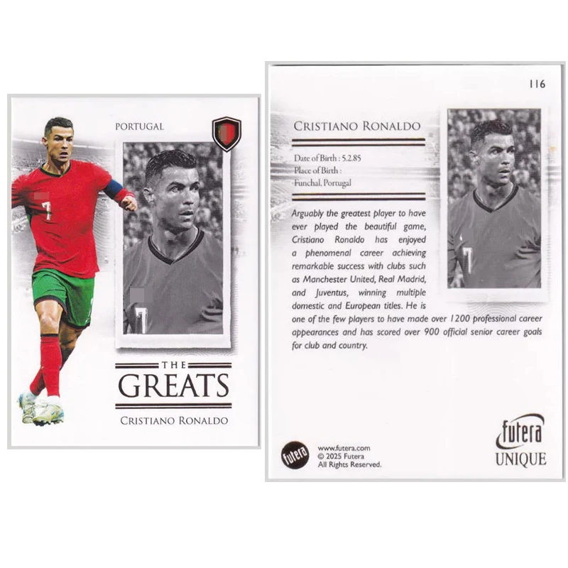 Спортивные коллекционные карточки Panini, запечатанные карточки, коллекционные карточки Криштиану Роналду Futera, подарки на Рождество и день рождения, игрушки
Спортивные коллекционные карточки Panini, запечатанные карточки, коллекционные карточки Криштиану Роналду Futera, подарки на Рождество и день рождения, игрушки