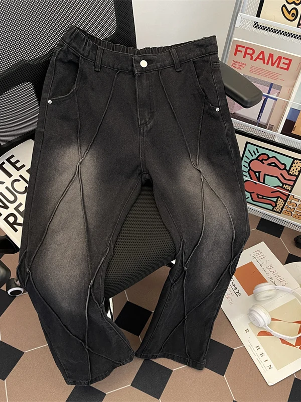 Retro Washed Men's Spring Autumn Slim Fit Straight Leg Jeans American Vibe Design Casual Wear Long Pants Wide Leg Jeans
Retro Washed Men's Spring Autumn Slim Fit Straight Leg Jeans American Vibe Design Casual Wear Long Pants Wide Leg Jeans