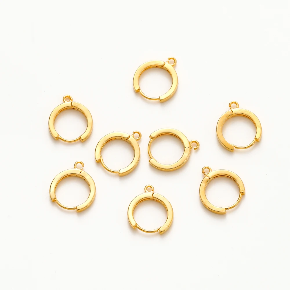 6Pcs/Lot 12MM 14K/18K Gold Color Plated Round Earring Clasps Hooks For DIY Earring Accessories Jewelry Making Supplies
6Pcs/Lot 12MM 14K/18K Gold Color Plated Round Earring Clasps Hooks For DIY Earring Accessories Jewelry Making Supplies