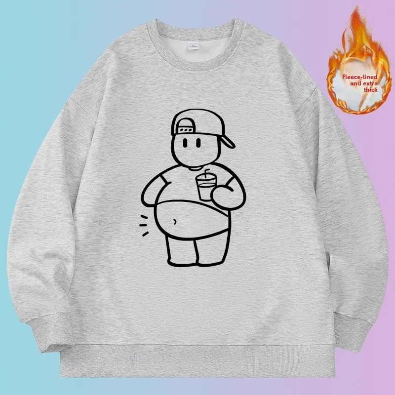Thiened Fce Hoodie Sweatirt round Ne Printed Design ex Autumn Winter Casual Comfortable Cotton Thermal Elastic Wear
Thiened Fce Hoodie Sweatirt round Ne Printed Design ex Autumn Winter Casual Comfortable Cotton Thermal Elastic Wear