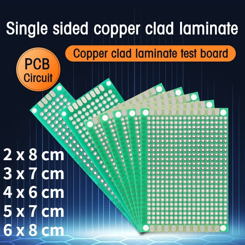 Universal Circuit Board Single Sided PCB Board Prototype Board Circuit Boards DIY Electronic Kit 2.54mm for Arduino Experiment
Universal Circuit Board Single Sided PCB Board Prototype Board Circuit Boards DIY Electronic Kit 2.54mm for Arduino Experiment