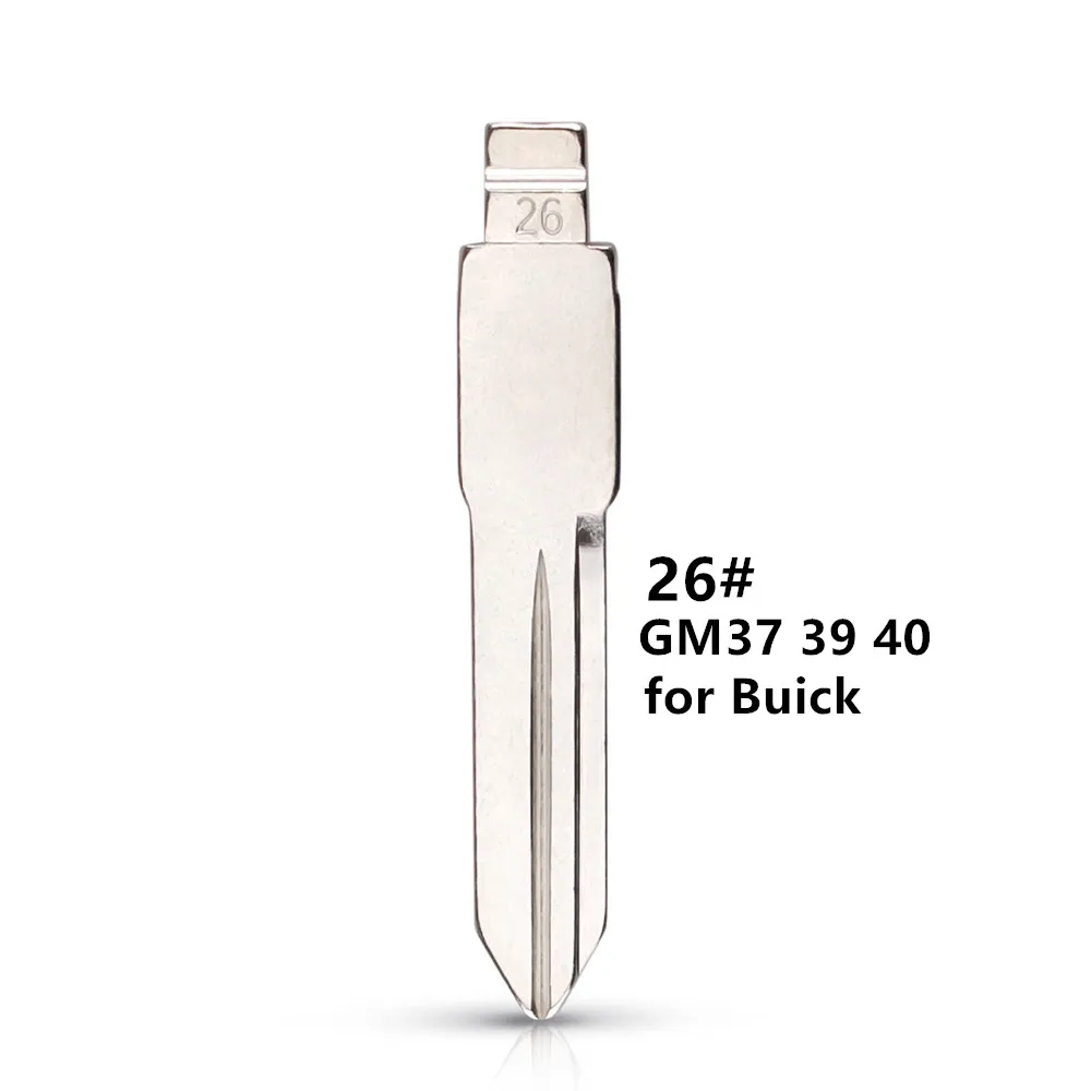 10Pcs NO.26 GM37 39 40 Universal Car Key Blank 26# KD Blade Flip Car Key Blade for Buick Chevrolet for KEYDIY Xhorse
10Pcs NO.26 GM37 39 40 Universal Car Key Blank 26# KD Blade Flip Car Key Blade for Buick Chevrolet for KEYDIY Xhorse