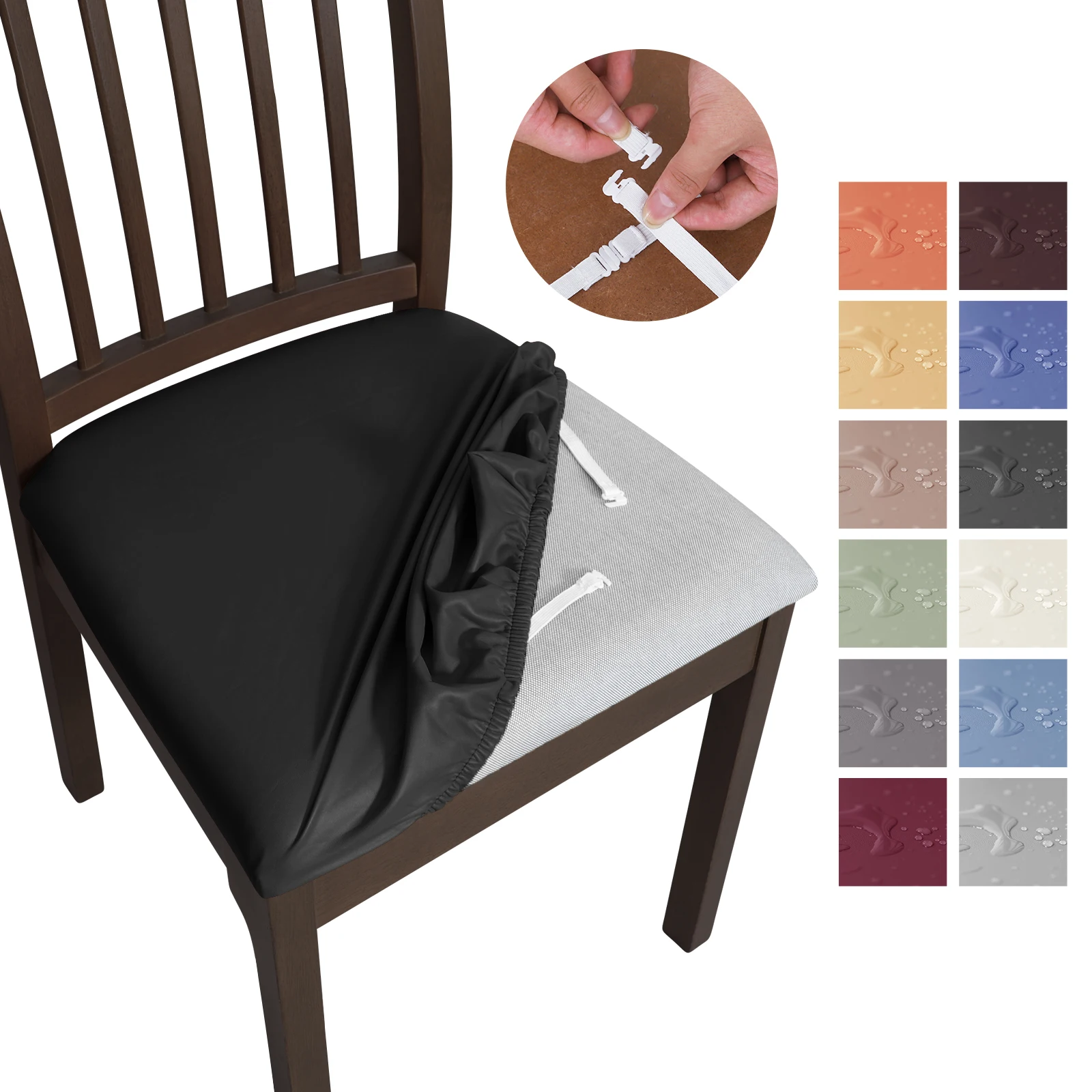 PU Leather Chair Seat Cover Waterproof Kitchen Dining Seat Slipcovers Removable Dining Room Chair Seat Cushion Cover
PU Leather Chair Seat Cover Waterproof Kitchen Dining Seat Slipcovers Removable Dining Room Chair Seat Cushion Cover