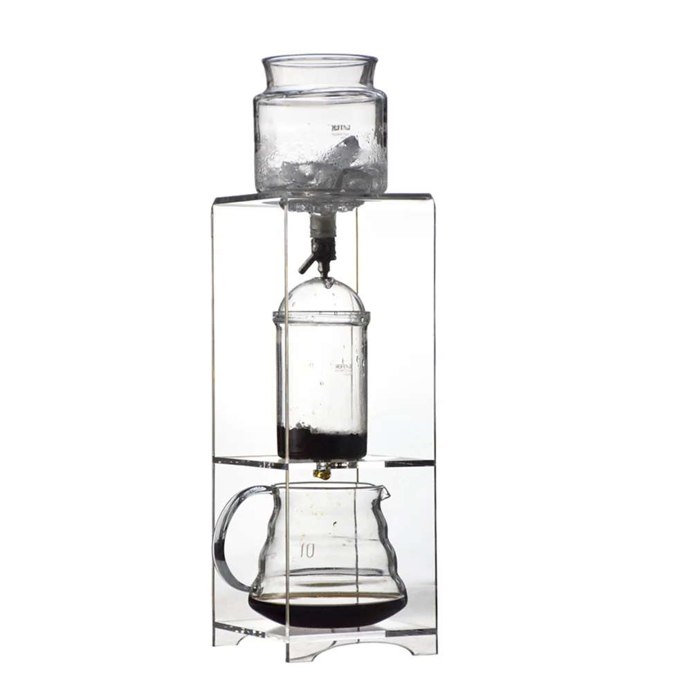 ICED Coffee Pot Acrylic Bracket Ice Drip Coffee Extraction Pot Drip Filter Glass Pot Hand Brewed Coffee Utensil
ICED Coffee Pot Acrylic Bracket Ice Drip Coffee Extraction Pot Drip Filter Glass Pot Hand Brewed Coffee Utensil