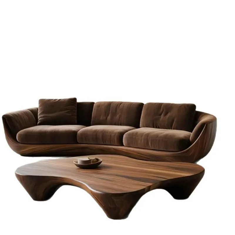Italian light luxury solid wood sofa living room high-end straight row North American black walnut
Italian light luxury solid wood sofa living room high-end straight row North American black walnut