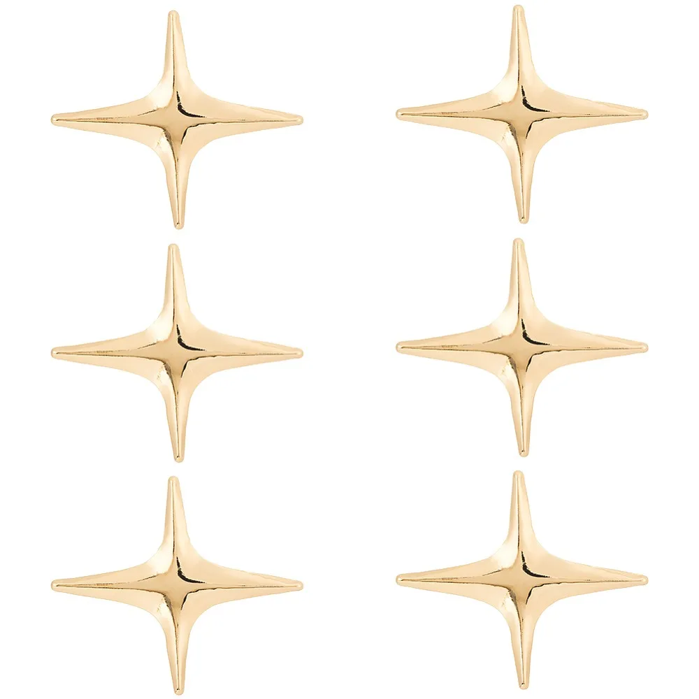 6Pcs Alloy Brooches Star Golden 41x30mm
6Pcs Alloy Brooches Star Golden 41x30mm