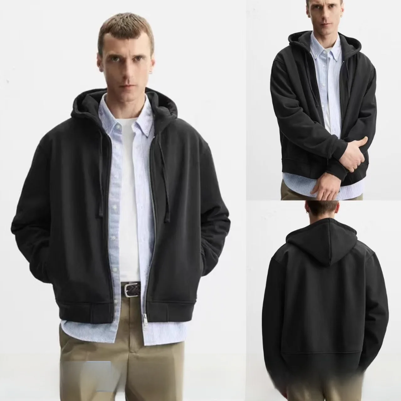 New 2025 Spring Autumn Men's Cotton Hooded Zipper Long Sve Sweatirt Jaet Loose Fit Comfortable Breathable Casual Sle
New 2025 Spring Autumn Men's Cotton Hooded Zipper Long Sve Sweatirt Jaet Loose Fit Comfortable Breathable Casual Sle