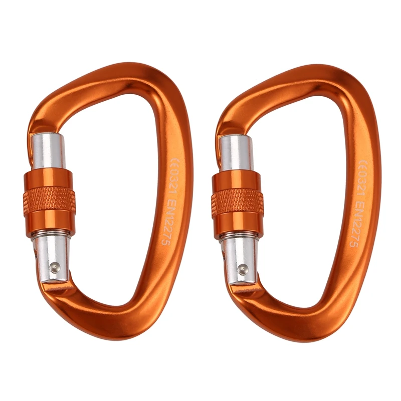 DW-2PCS 25KN Carabiner Clip D Shape Hook Aluminium Alloy Mountaineering Equipment for Hiking, Camping, Backpack Hooks
DW-2PCS 25KN Carabiner Clip D Shape Hook Aluminium Alloy Mountaineering Equipment for Hiking, Camping, Backpack Hooks