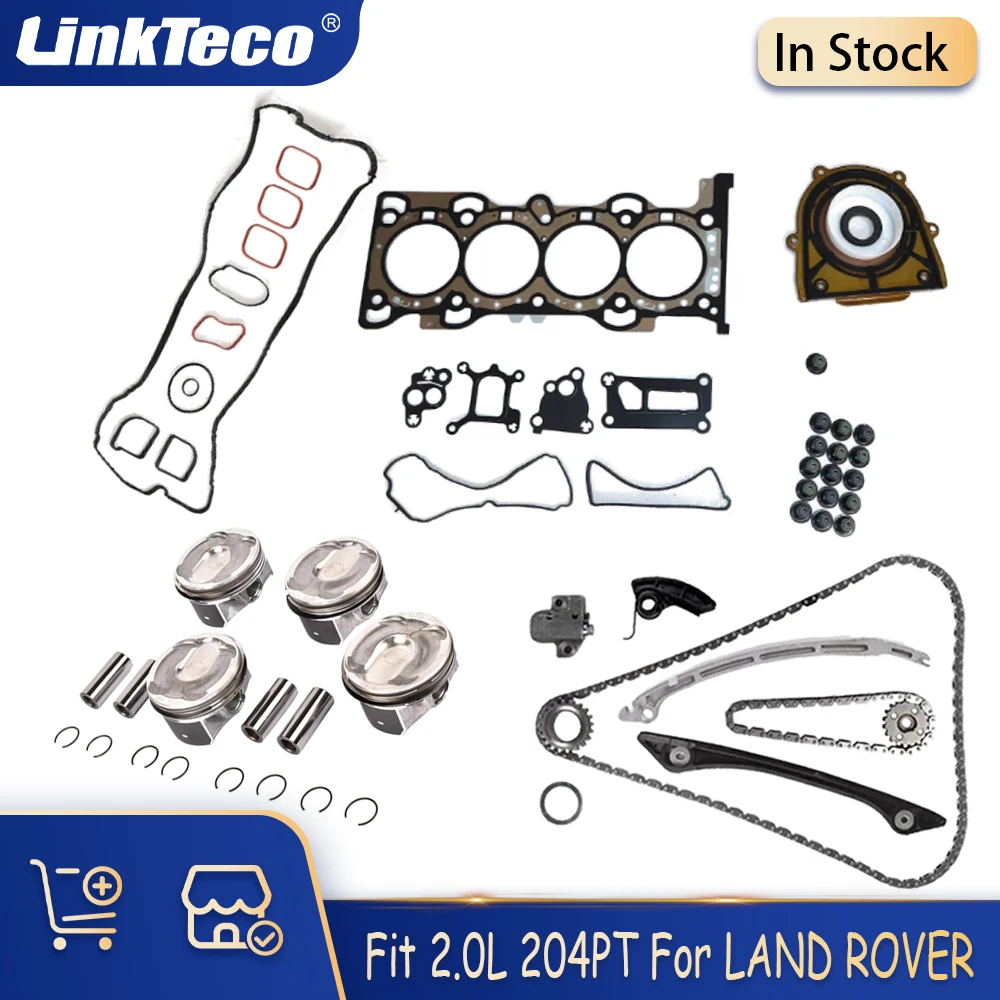 Engine Parts Head Gasket Set Piston Timing Chain Kit Fit 2.0 L GAS For Land Rover Evoque Discovery Sport Jaguar 2.0L 204PT AJ200
Engine Parts Head Gasket Set Piston Timing Chain Kit Fit 2.0 L GAS For Land Rover Evoque Discovery Sport Jaguar 2.0L 204PT AJ200