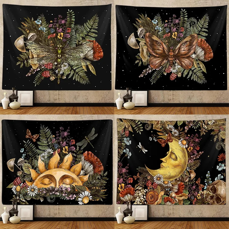 Living Room Decor Bohemian Mushroom Dragonfly Tapestry Bedroom Aesthetic Retro Plants Plant Art Tapestry Dormitory
Living Room Decor Bohemian Mushroom Dragonfly Tapestry Bedroom Aesthetic Retro Plants Plant Art Tapestry Dormitory