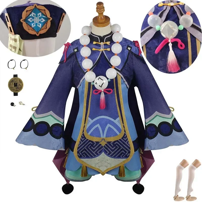 Qiqi Cosplay Costume Zombie Dress with Hat Spells Socks Halloween Clothes Qi Qi Outfits For Comic Con
Qiqi Cosplay Costume Zombie Dress with Hat Spells Socks Halloween Clothes Qi Qi Outfits For Comic Con