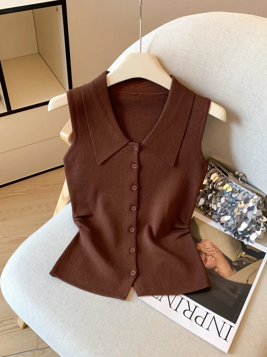 Рекомендовано Эмили Клуд: Вязаный жилет Ne Svel для женщин, летняя верхняя одежда, приталенный крой, тонкий материал, дизайн с пуговицами
Рекомендовано Эмили Клуд: Вязаный жилет Ne Svel для женщин, летняя верхняя одежда, приталенный крой, тонкий материал, дизайн с пуговицами