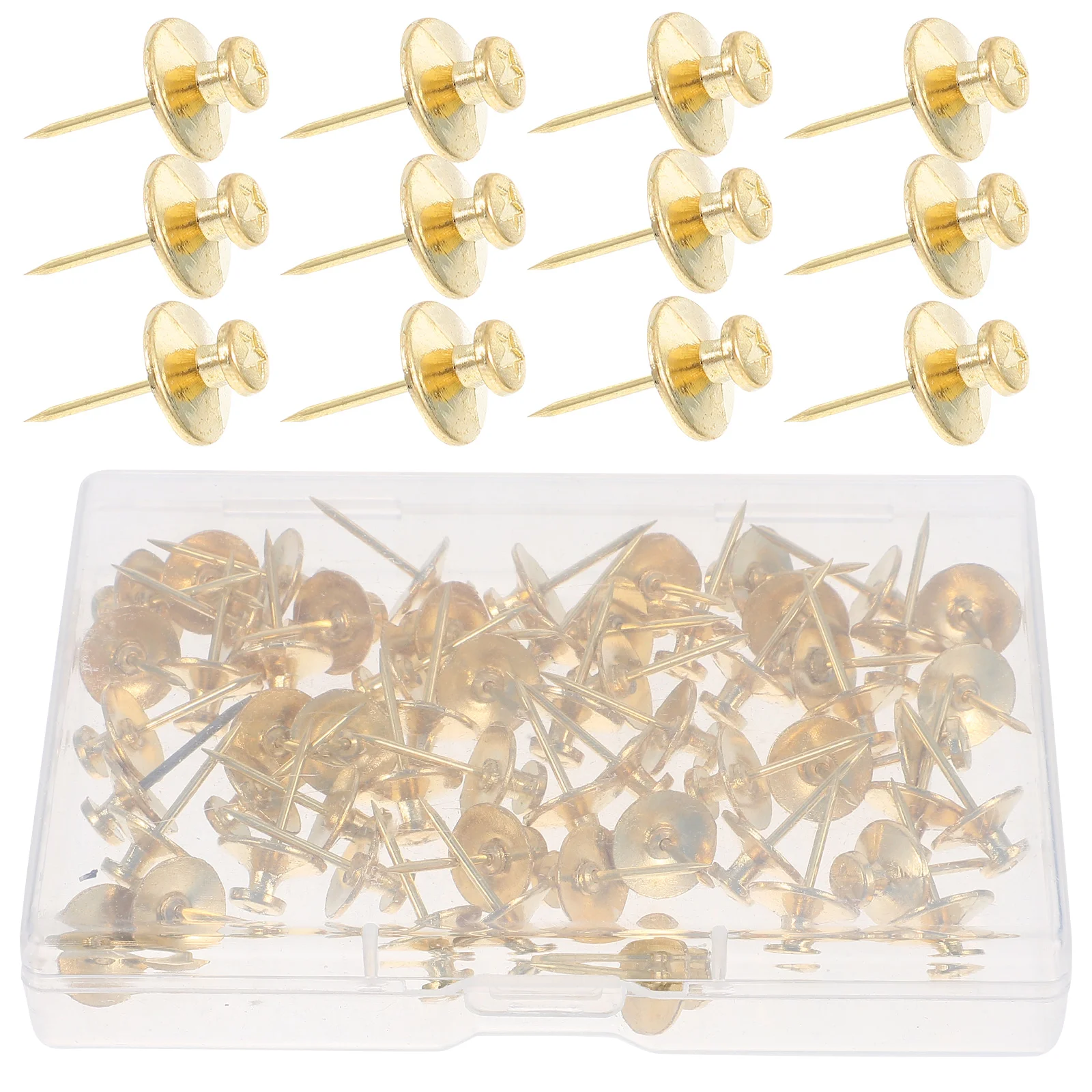 60 Pcs Thumbtack Wall Picture Hanging Nails Thread Bolts Bulletin Board Push Pin Map Pins for Frame Hangers Photo
60 Pcs Thumbtack Wall Picture Hanging Nails Thread Bolts Bulletin Board Push Pin Map Pins for Frame Hangers Photo