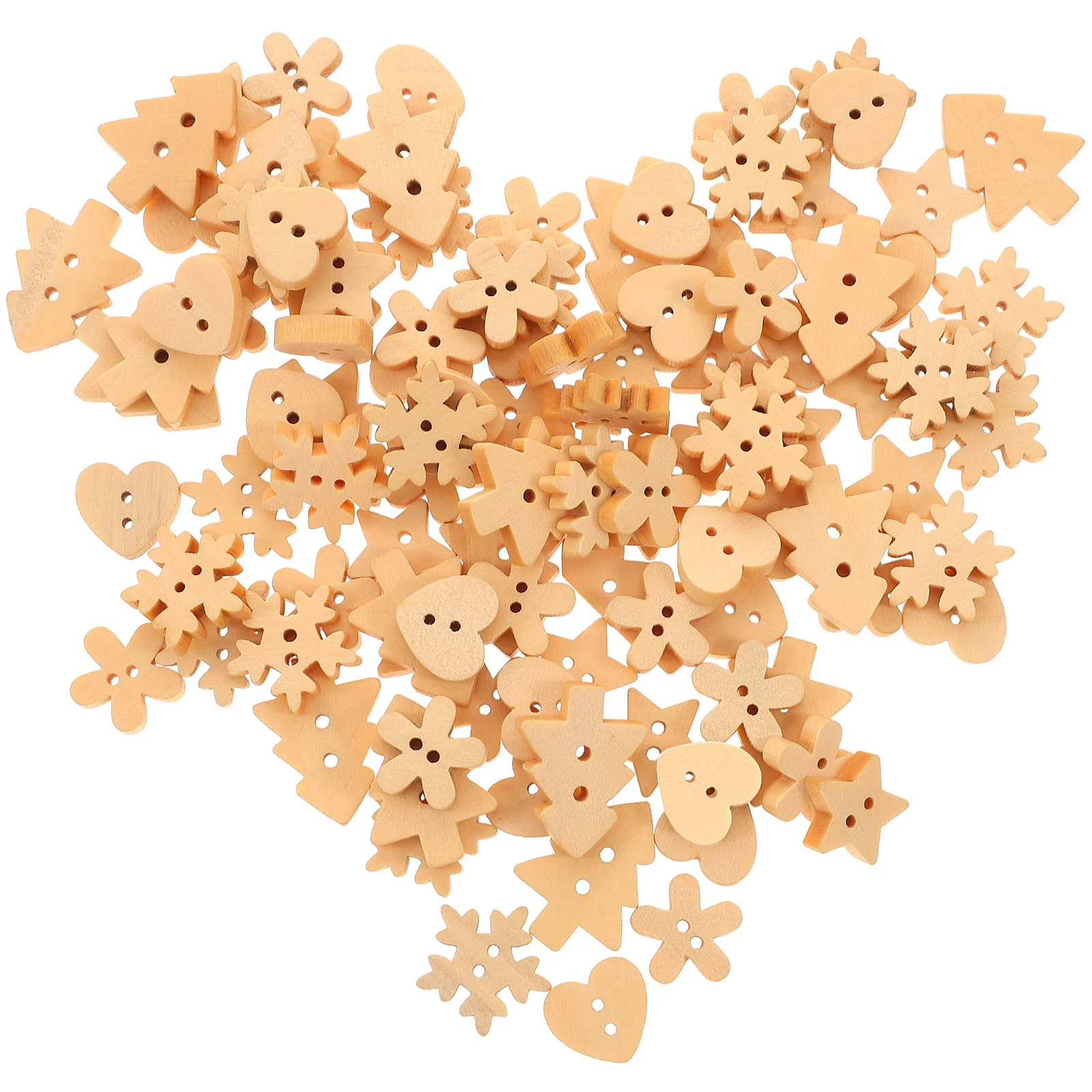 100Pcs Natural Wooden Christmas Buttons Premium Craft Buttons DIY Embellishments Scrapbooking Decor Creative Art Gift for
100Pcs Natural Wooden Christmas Buttons Premium Craft Buttons DIY Embellishments Scrapbooking Decor Creative Art Gift for