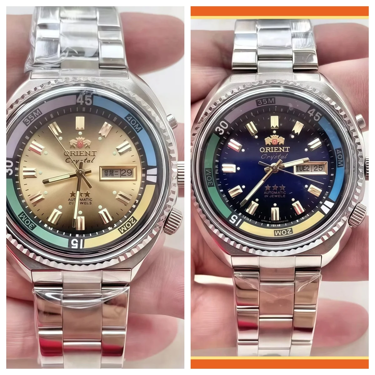 Automatic Mechanical Unisex Orient Watch World Time Full Function Steel Strap Select Dial Luminous Series
Automatic Mechanical Unisex Orient Watch World Time Full Function Steel Strap Select Dial Luminous Series