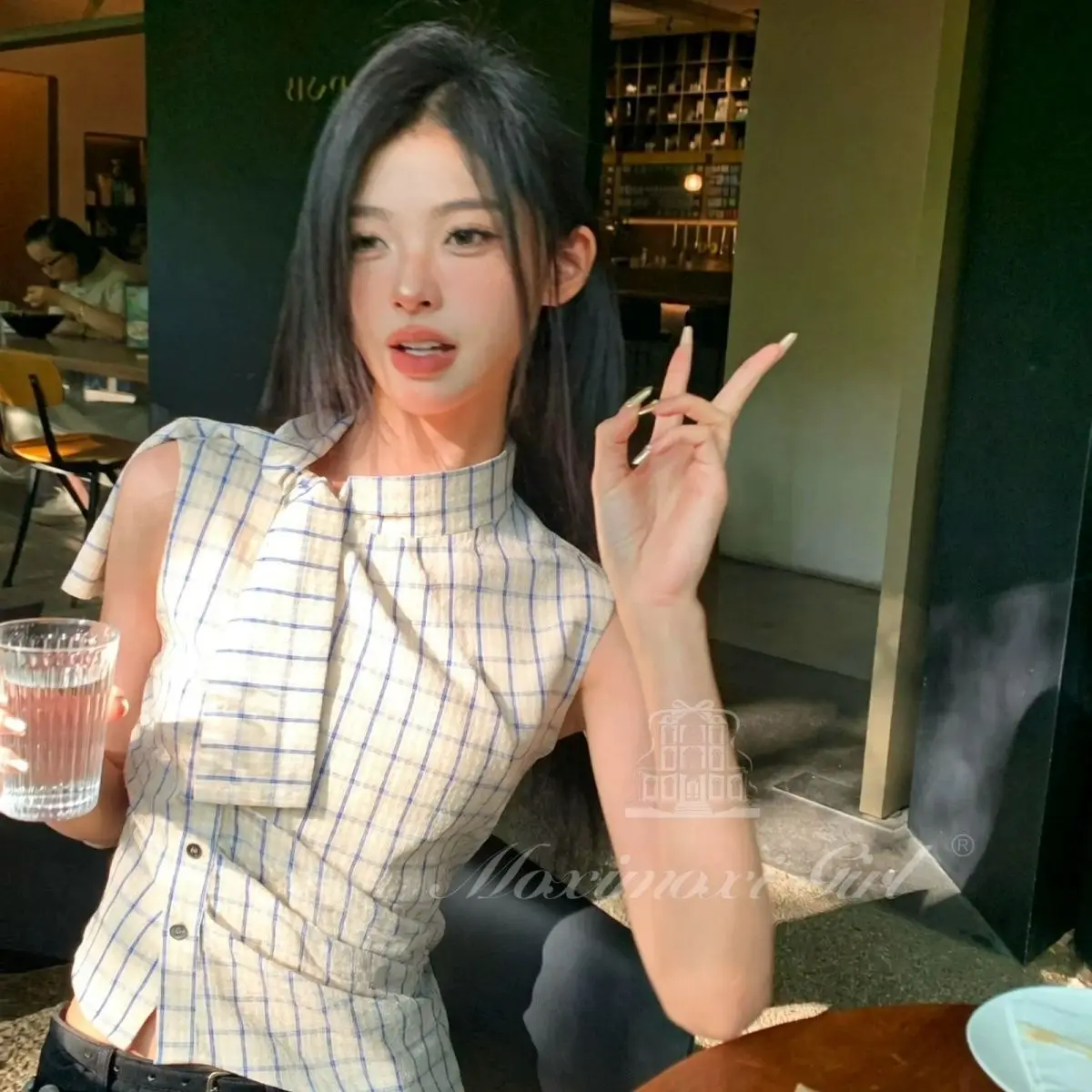 Onalippa 2026 Plaid Small High Neck Tied Waist Sleeveless Shirt Korean Style Slimming Temperament Versatile Slim Fit Top
Onalippa 2026 Plaid Small High Neck Tied Waist Sleeveless Shirt Korean Style Slimming Temperament Versatile Slim Fit Top