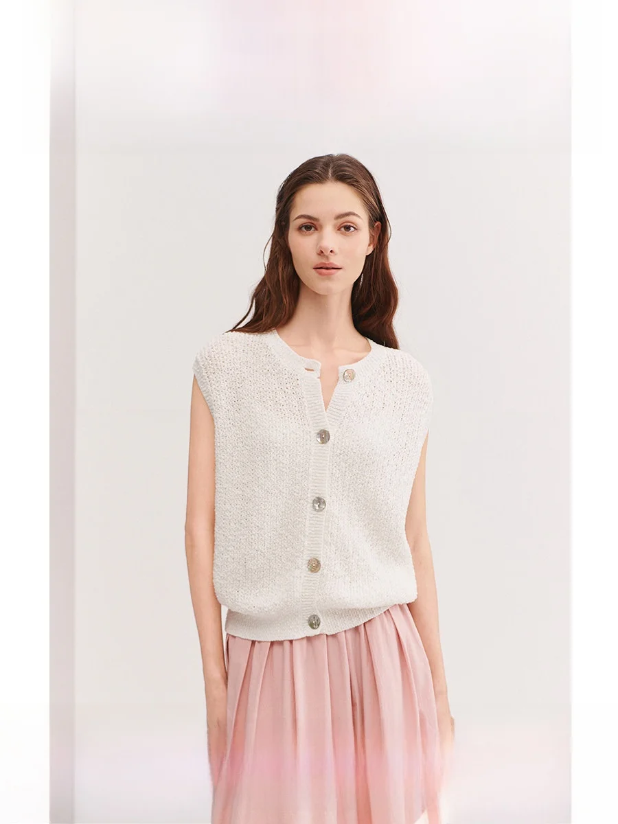 Vivian iji ell Button Svel Knitted Vest Spring Summer New Sle Floral Pattern Women's Open Cardigan Cotton Blend
Vivian iji ell Button Svel Knitted Vest Spring Summer New Sle Floral Pattern Women's Open Cardigan Cotton Blend