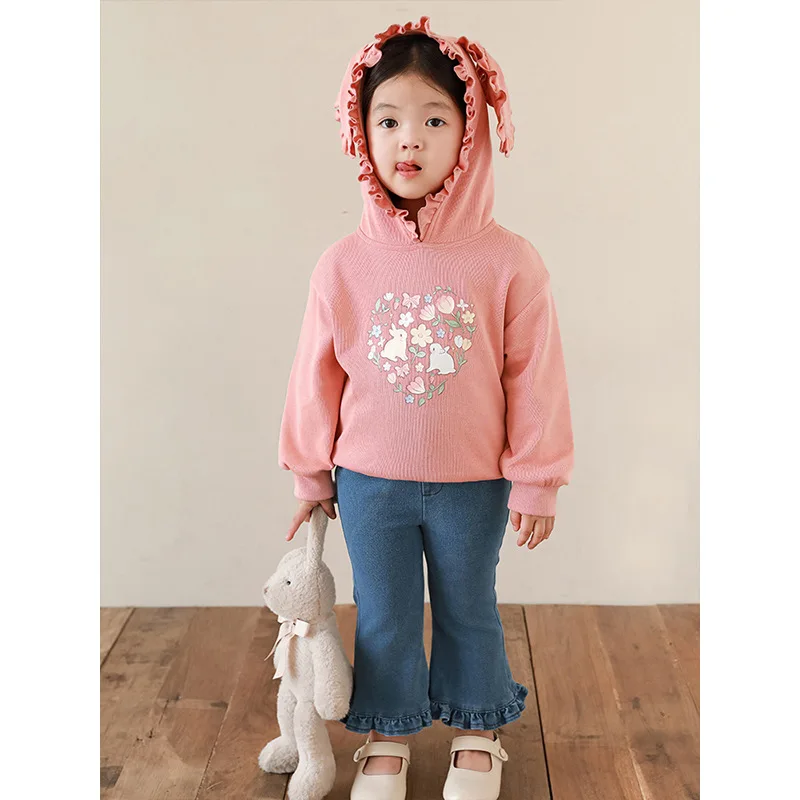 Girls' Lace Trim Set2025Spring and Autumn New Children's Cartoon Sweatshirt Baby Shirt Stylish Strap Dress
Girls' Lace Trim Set2025Spring and Autumn New Children's Cartoon Sweatshirt Baby Shirt Stylish Strap Dress