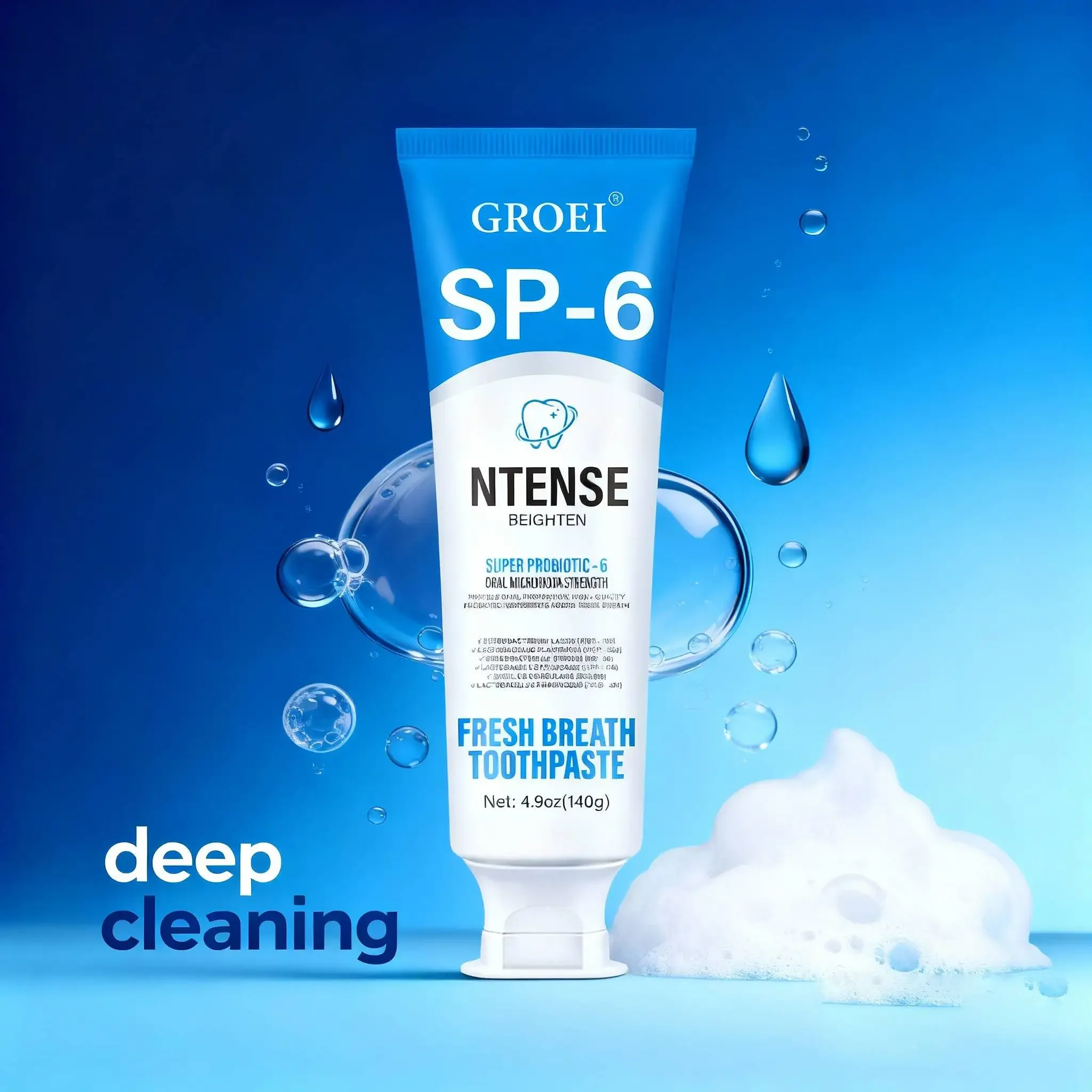 GROEI SP6 Пробиотическая зубная паста без фтора, свежее дыхание, нежное на эмале, микробиома, баланс полости рта, уход за зубами, отбеливание
GROEI SP6 Пробиотическая зубная паста без фтора, свежее дыхание, нежное на эмале, микробиома, баланс полости рта, уход за зубами, отбеливание