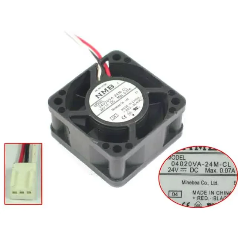 NMB-MAT 04020VA-24M-CL 04 Server Cooling Fan DC 24V 0.07A 40x40x20mm 3-wire
NMB-MAT 04020VA-24M-CL 04 Server Cooling Fan DC 24V 0.07A 40x40x20mm 3-wire