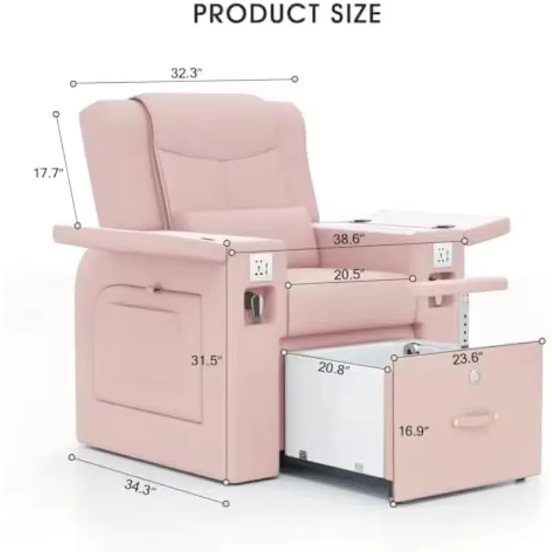 New Arrive Modern Pedicure Chairs Luxury Foot Spa Pedicure Chair No Plumbing for Nail Salon Equipment Pedicure Massage Chair Foo
New Arrive Modern Pedicure Chairs Luxury Foot Spa Pedicure Chair No Plumbing for Nail Salon Equipment Pedicure Massage Chair Foo