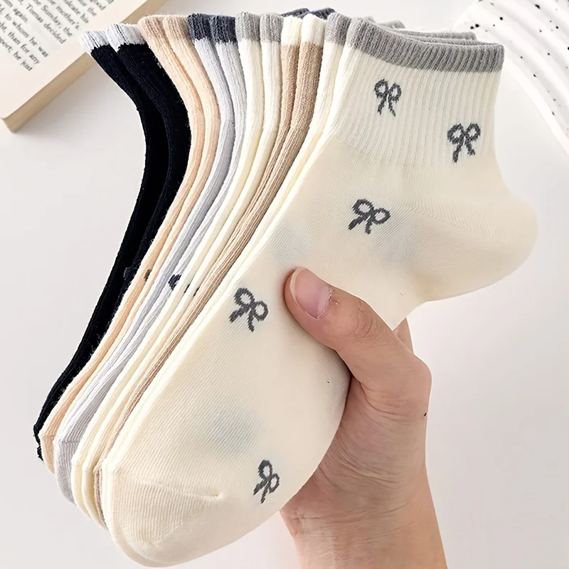 1/10 Pairs Couple Bow Socks For Women Sweet Cute All Match Boat Socks Four Seasons Versatile Casual Socks
1/10 Pairs Couple Bow Socks For Women Sweet Cute All Match Boat Socks Four Seasons Versatile Casual Socks