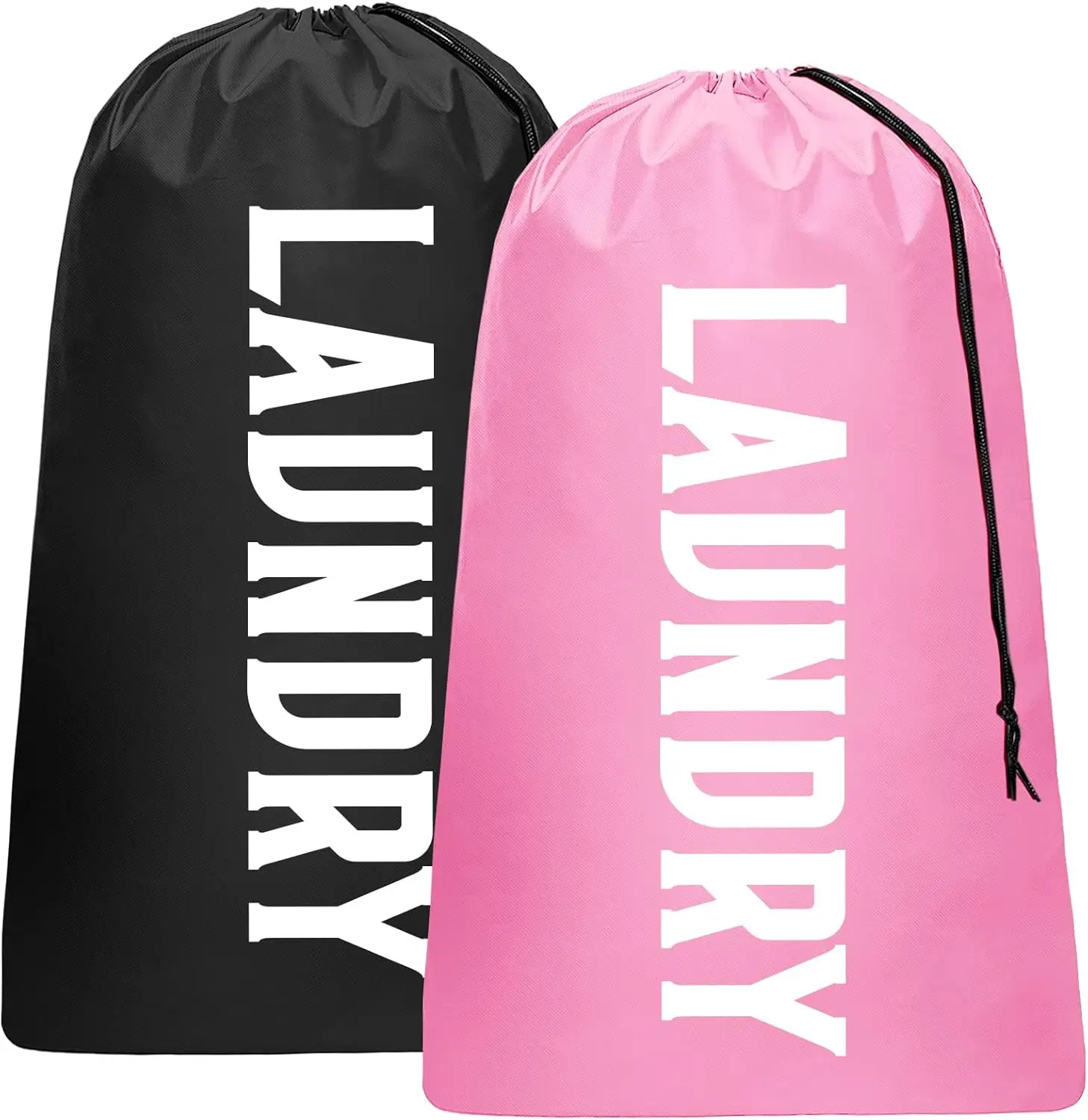2 Pack XL Travel Laundry Bag, Machine Washable Dirty Clothes Organizer, Large Enough to Hold 4 Loads of Laundry, Easy Fit a Laun
2 Pack XL Travel Laundry Bag, Machine Washable Dirty Clothes Organizer, Large Enough to Hold 4 Loads of Laundry, Easy Fit a Laun