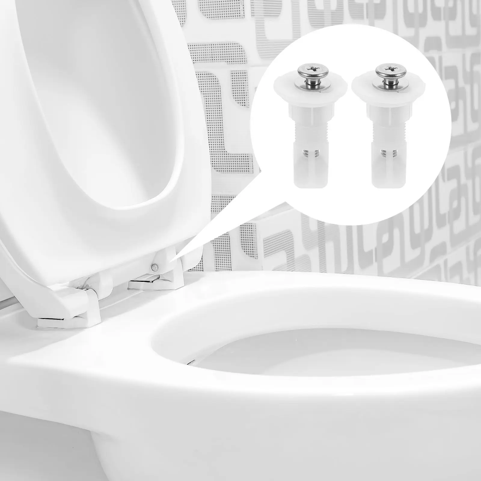 2Pcs Fixed Toilet Cover Screws High Stability Tough Non-Slip Fastening Hardware for Standard Toilets Seat Lid Fittings
2Pcs Fixed Toilet Cover Screws High Stability Tough Non-Slip Fastening Hardware for Standard Toilets Seat Lid Fittings