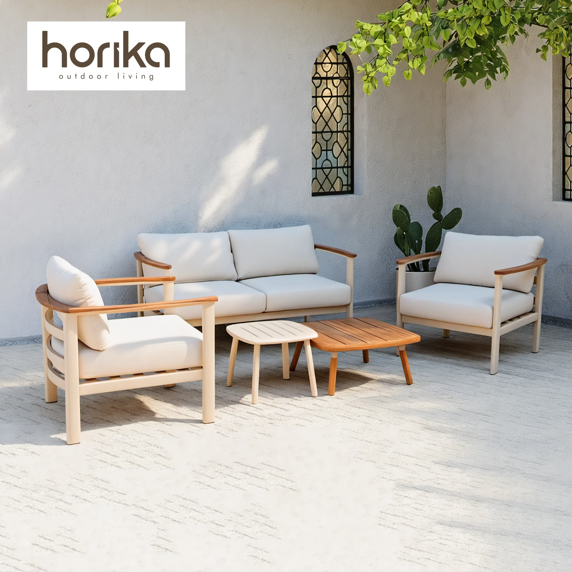 Horika Villa Modern Outdoor Sofa Set Hotel Courtyard Garden Furniture Leisure Aluminum Modern Balcony Garden Sofa Set Waterproof
Horika Villa Modern Outdoor Sofa Set Hotel Courtyard Garden Furniture Leisure Aluminum Modern Balcony Garden Sofa Set Waterproof