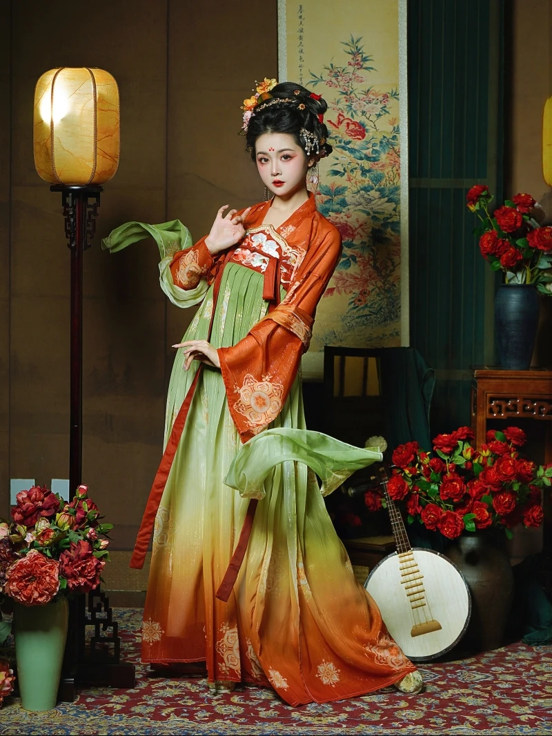 New Chinese Hanfu Dress Women Traditional Embroidery Hanfu Female Carnival Fairy Cosplay Costume Hanfu Gradient Orange Dress
New Chinese Hanfu Dress Women Traditional Embroidery Hanfu Female Carnival Fairy Cosplay Costume Hanfu Gradient Orange Dress