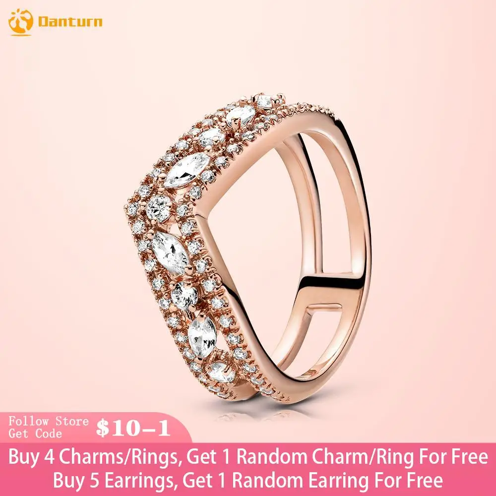 Danturn Autumn Original 925 Sterling Silver Ring Pink Sparkling Marquise Double Wishbone Rings Women Rings Engagement rings
Danturn Autumn Original 925 Sterling Silver Ring Pink Sparkling Marquise Double Wishbone Rings Women Rings Engagement rings