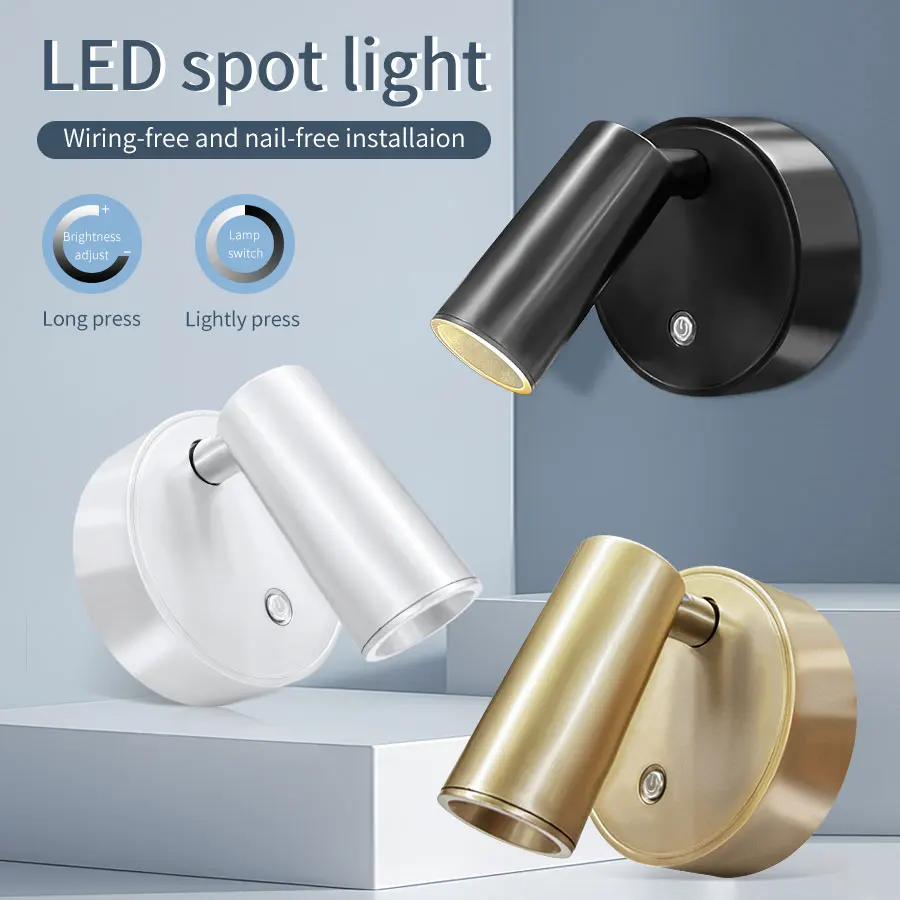 Magnetic LED Wall Lamp Rechargeable Touch Night Lights Wireless Spotlight 360° Rotation For Bedroom Bedside Reading Lighting
Magnetic LED Wall Lamp Rechargeable Touch Night Lights Wireless Spotlight 360° Rotation For Bedroom Bedside Reading Lighting