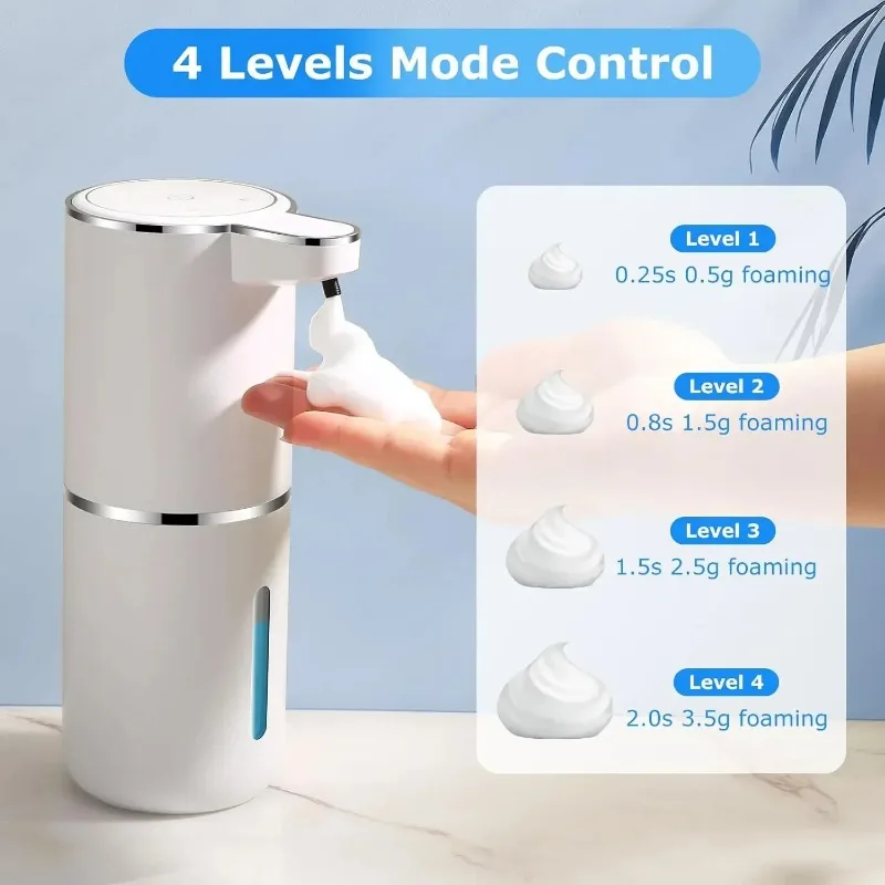 Waterproof Automatic Soap Dispenser 350ml Foaming Soap Dispenser Type C Rechargeable Electric Adjustable Foam Soap Dispenser
Waterproof Automatic Soap Dispenser 350ml Foaming Soap Dispenser Type C Rechargeable Electric Adjustable Foam Soap Dispenser