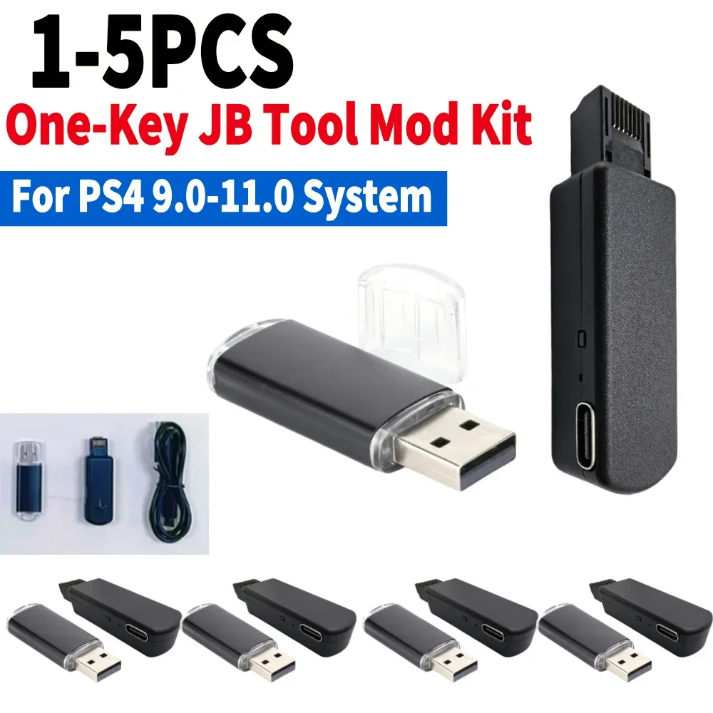 One-Key JB Tool Mod Set JB USB Adapter with Type-C Cable Kit Modification Kit Game Accessories for PS4 9.0-11.0 System
One-Key JB Tool Mod Set JB USB Adapter with Type-C Cable Kit Modification Kit Game Accessories for PS4 9.0-11.0 System