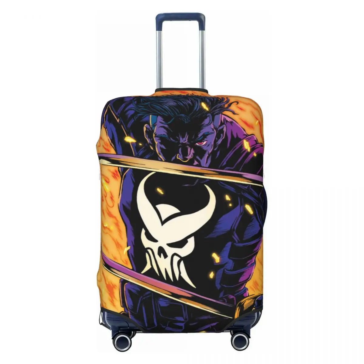 Custom Fashion Punisher Luggage Cover Protector Elastic Superhero Travel Suitcase Covers
Custom Fashion Punisher Luggage Cover Protector Elastic Superhero Travel Suitcase Covers