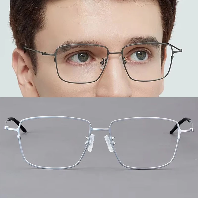 Denmark Brand Pure Titanium Big Square Eyeglasses Mens Simple Ultralight Glasses Frame Spectacles Handmade Screwless Eyewear New
Denmark Brand Pure Titanium Big Square Eyeglasses Mens Simple Ultralight Glasses Frame Spectacles Handmade Screwless Eyewear New