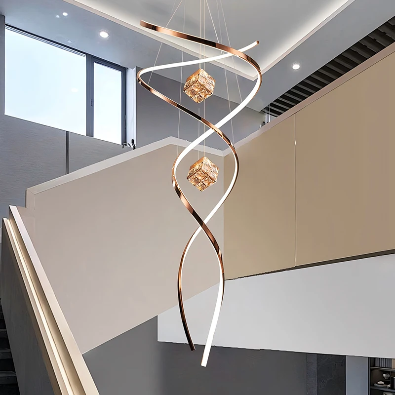 Modern home decor led lights pendant light lamps forstaircase Chandeliers for living room hanging light indoor lighting
Modern home decor led lights pendant light lamps forstaircase Chandeliers for living room hanging light indoor lighting
