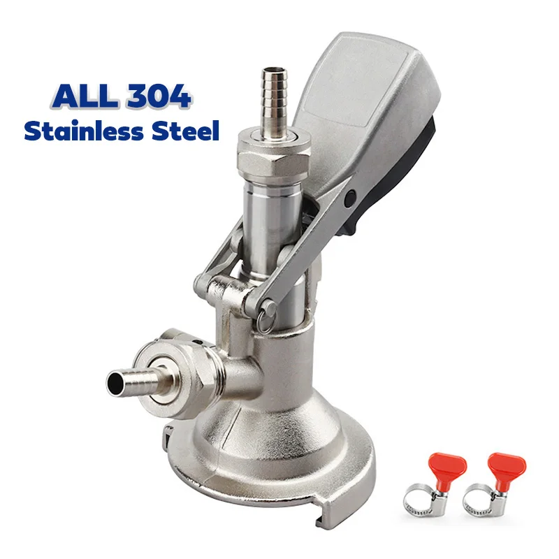 100% 304 Stainless Steel Keg Coupler, A-Type/ G-Type Homebrew Kegerator Tap Dispenser Barrel Couplers,Draft Beer System
100% 304 Stainless Steel Keg Coupler, A-Type/ G-Type Homebrew Kegerator Tap Dispenser Barrel Couplers,Draft Beer System
