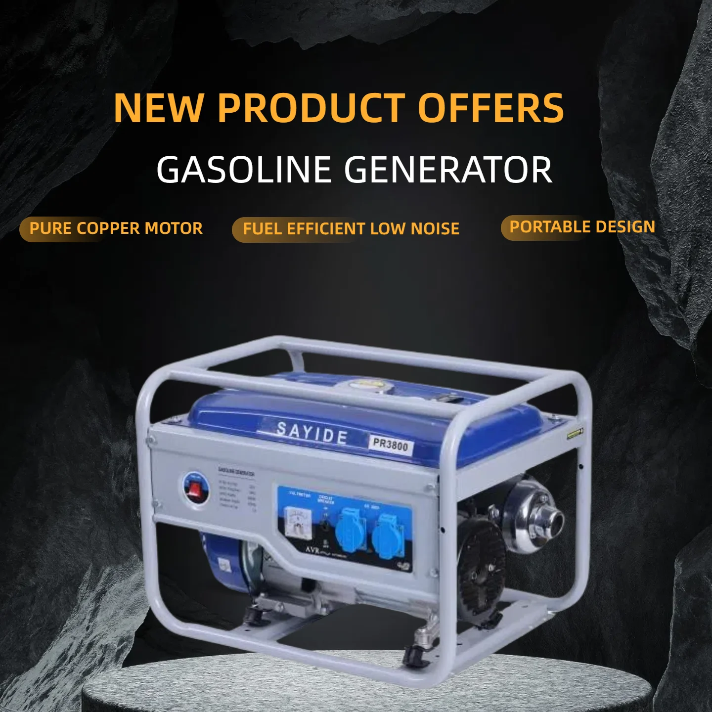 Petrol Portable Generator Set Ready-to-use Emergency Power Supply Suitable for Household Electricity Inverter Generators 110v
Petrol Portable Generator Set Ready-to-use Emergency Power Supply Suitable for Household Electricity Inverter Generators 110v