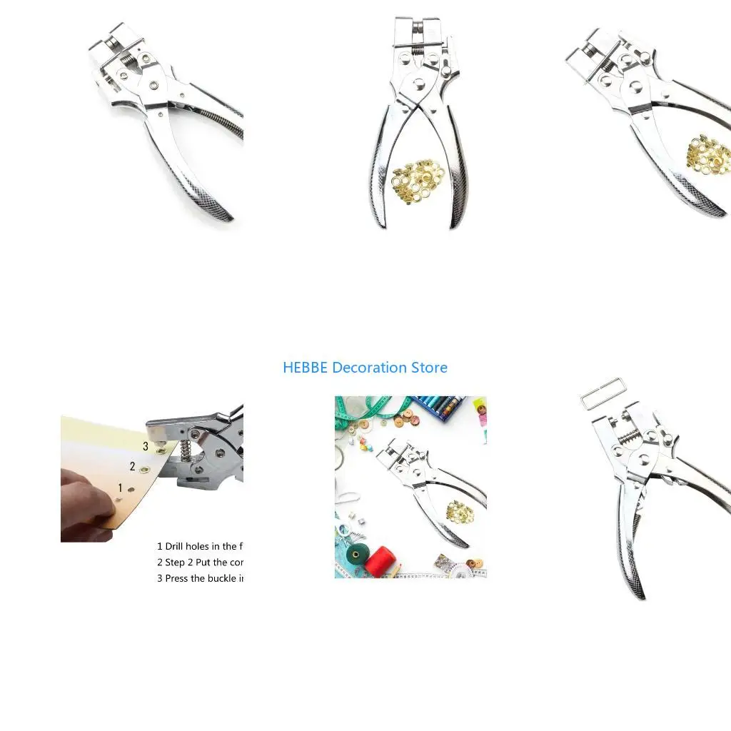 B0KC Eyelet Pliers Multi-Size Fabric Revolving Hole Puncher For Watch Bands DIY
B0KC Eyelet Pliers Multi-Size Fabric Revolving Hole Puncher For Watch Bands DIY