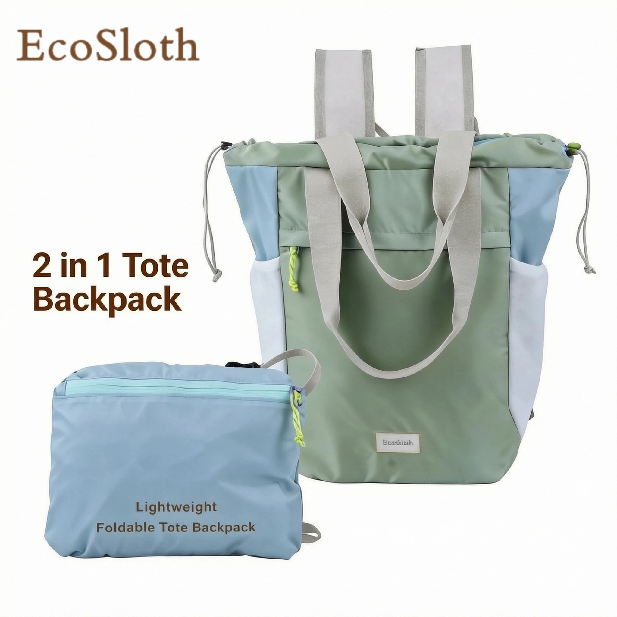 EcoSloth Unisex Foldable Outdoor Backpack With Water-resistant Large Capacity Hiking Airplane Travel Duffle Bag With Pockets
EcoSloth Unisex Foldable Outdoor Backpack With Water-resistant Large Capacity Hiking Airplane Travel Duffle Bag With Pockets